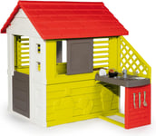 Smoby - Nature Playhouse & Kitchen for children for indoors and outdoors, with a