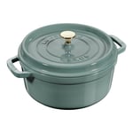 Staub La Cocotte 24 cm round Cast iron eucalyptus