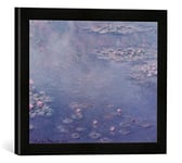 Kunst für Alle 'Encadré Image de Claude Monet Nympheas, 1906, Impression d'art dans Le Cadre de Haute qualité Photos Fait Main, 40 x 30 cm, Noir Mat
