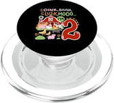 Oink Baa Moo I'm 2 Farm Animals 2ème anniversaire 2 ans PopSockets PopGrip pour MagSafe