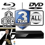 Panasonic Blu-ray Player DP-UB820 All Zone Code Free MultiRegion No Time To Die