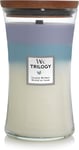 WoodWick Large Hourglass Trilogy Scented Candle, Calming Retreat, with Crackling