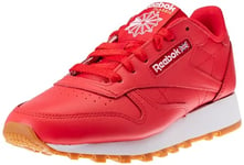 Reebok Mixte Cuir Classique Basket, Unisexe Adulte, Vector Red Ftwr White Reebok Gomme en Caoutchouc 03, 36 EU