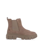 Timberland Womenss Mid Chelsea Boots in Taupe material_Leather - Size UK 4.5