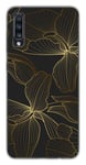 Coque en silicone imprimée compatible Samsung Galaxy A50 Galaxy A50s Golden flow