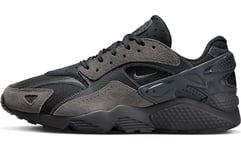 Nike Homme Air Huarache Runner Sneaker, Black/Medium Ash-Anthracite, 46 EU