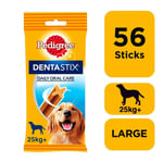 56 Pedigree Daily Dentastix Dental Dog Treats Large Dog Chews Teeth Cleaning