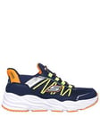 Skechers Junior Boys Turbo Tread Trainer, Navy, Size 13 Younger