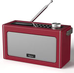 Radio DAB/DAB Plus, radio FM, haut-parleur Bluetooth portable, radio numérique avec charge USB pour 15 heures de lecture, haut-parleurs stéréo Bluetooth, rechargeable