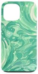 iPhone 13 Pro Max Swirl Green Color Illustration Pattern Abstract Art Case