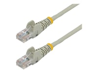 Startech.Com Cat5e Ethernet Patchkabel Med Hakfria Rj45-Kontakter - 0,5 M, Grå - Patch-Kabel - Rj-45 (Hane) Till Rj-45 (Hane) - 50 Cm - Utp - Cat 5E - Tvinnad, Hakfri - Grå