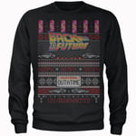 Back To The Future OUTATIME Men's Pull de Noël - Noir - XXL