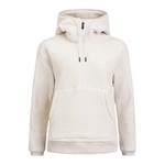 Pelle P Cormo Half Zip Hoodie Dame Cream White, LARGE