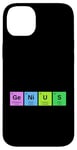 Coque pour iPhone 14 Plus GENIUS Tableau périodique Science Cadeau STEM Lab Chimiste Elements