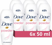 Dove Powder Anti-Perspirant Roll On deodorant with ¼ moisturising cream for 48