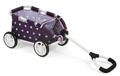 Bayer Chic 2000-Chariot Skipper, Petit Chariot pour Peluches et poupées, 660 71, Stars Lila, 46 x 30 x 29 cm