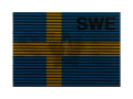 Sverige Patch IR Vävd