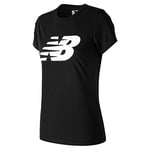 New Balance Core Flying NB Logo T-Shirt Femme, Noir, M