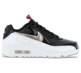 Nike Air Max 90 Leather SE GS Sneakers Black-White DJ0414-001 Casual Shoe NEW