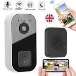 Wireless Door Bells Waterproof Long Range Home Cordless Intercom Video Camera UK