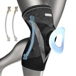 PROIRON Genouillère Sport Genouillère Rotulienne/Ligamentaire Genouillere Arthrose Genou Protege Genoux Hommes/Femmes Lmmobiliser Le Genou,pour Déchirure du Ménisque，Crossfit，Arthrite,Noir,L