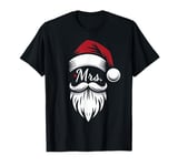 Santa Mrs And Mr Couples Matching Christmas Wife Husband Pjs T-Shirt