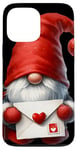 Coque pour iPhone 13 Pro Max Valentines Gnome Dad Heart Love Letter For Valentines Day