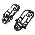 (L Size)1 Pair 18 Teeth Ice Shoe Grips Anti Slip Walk Traction Cleat Snow S BS