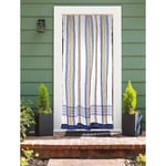 Rideau de porte moustiquaire en toile multicolore Bleue 140 x 225 cm - Morel