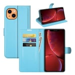 Iphone 13 Mini      Pu Wallet Case    [Lightblue]