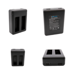 Dot.Foto AHDBT-401 Dual USB Battery Charger for GoPro HERO4 Black/Silver Edition