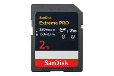 SanDisk Extreme Pro - flashhukommelseskort - 2 TB - SDXC UHS-I