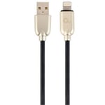 Cablexpert - 8-pin charging and data cable 1 m black CC-USB2R-AMLM-1M (CC-USB2R-AMLM-1M)