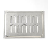 Merriway BH05804 9 x 6 inch Adjustable Sliding Hit and Miss Air Grille (Overall Vent Size: 240 x 165mm), Aluminium, White, 180 x 110 mm, 240 x 165 mm