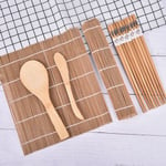 9pcs/set Sushi Maker Roller Bamboo Rolling Japanese Mold C Onesize