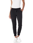 Amazon Essentials Women's Fleece Cuffed Jogging Bottoms (Available in Plus Size), Black, XXL