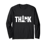 Think On Board Game Chess Lover Chess Player Long Sleeve T-Shirt