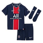 Nike PSG I NK BRT KIT HM Ensemble de Football Mixte Enfant, Midnight Navy/(White) (Full Sponsor), FR : L (Taille Fabricant : 3-6M)