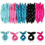 Locisne 40pcs=5 Color*8pcs Flexible Foam Sponge Hair Curlers, No Heat Hair