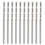 Foret h&eacute;lico&iuml;dal, petite tige droite, perceuse &agrave; perles, machines-outils, mat&eacute;riel 1.75mm, 10 pi&egrave;ces