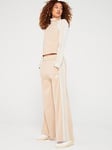 Adidas Sportswear Womens Wide Leg Tracksuit - Beige