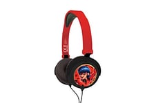 Lexibook, Miraculous Ladybug Cat Noir, Stereo Headphones, kids safe volume, foldable and adjustable, red, HP015MI