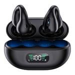 Écouteurs Bluetooth sans fil Amazon Cross-border Style Sportif Réduction de Bruit Grande Capacité d'énergie Écouteurs Clip-On, Couleur Noir YYK-Q80