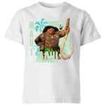 Moana Maui Kids' T-Shirt - White - 7-8 Years