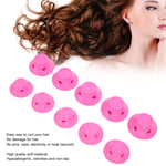 Hair Rollers No Heat Rubber Pink No Clip Hair Curlers Styling Waving Hairsty SG5