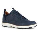 Geox Men's U Nebula A Sneaker, Navy, 12 UK