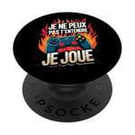 Je Ne Peux Pas T’Entendre Je Joue Humour Gamer Jeux Vidéo PopSockets PopGrip Adhésif