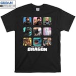 How To Train Your Dragon Characters Toothless T shirt T-shirt