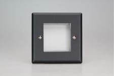 Varilight XYG2.MB DataGrid Plate, urban/vogue matt black, 2 grid spaces