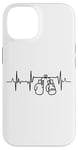 Coque pour iPhone 14 Tenue d'entraînement de boxe Boxer Heartbeat Heartline ECG